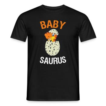 Babysaurus Baby T-Rex Dinosaur Garçons, Filles - T-shirt homme - noir - Devant - AI Model Male 178 light (178cm)