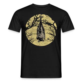 Fledermaus Blut Nachtaktiv - Männer T-Shirt - Schwarz - Vorne - AI Model Male 178 light (178cm)