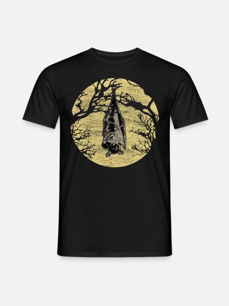 Bat Blood Night Active - Men's T-Shirt - black