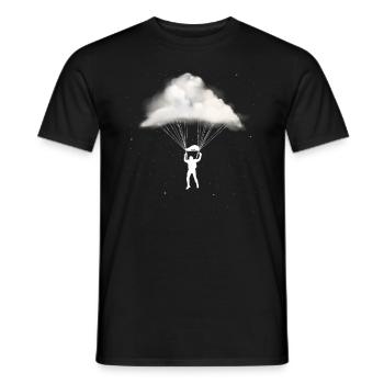 skydiving gift skydive - T-shirt homme - noir - Devant - AI Model Male 178 light (178cm)