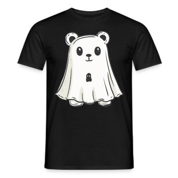 Bär Halloween Lustig Geist - Männer T-Shirt - Schwarz - Vorne - AI Model Male 178 light (178cm)