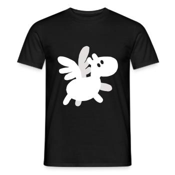 Baby Pegasus - Männer T-Shirt - Schwarz - Vorne - AI Model Male 178 light (178cm)