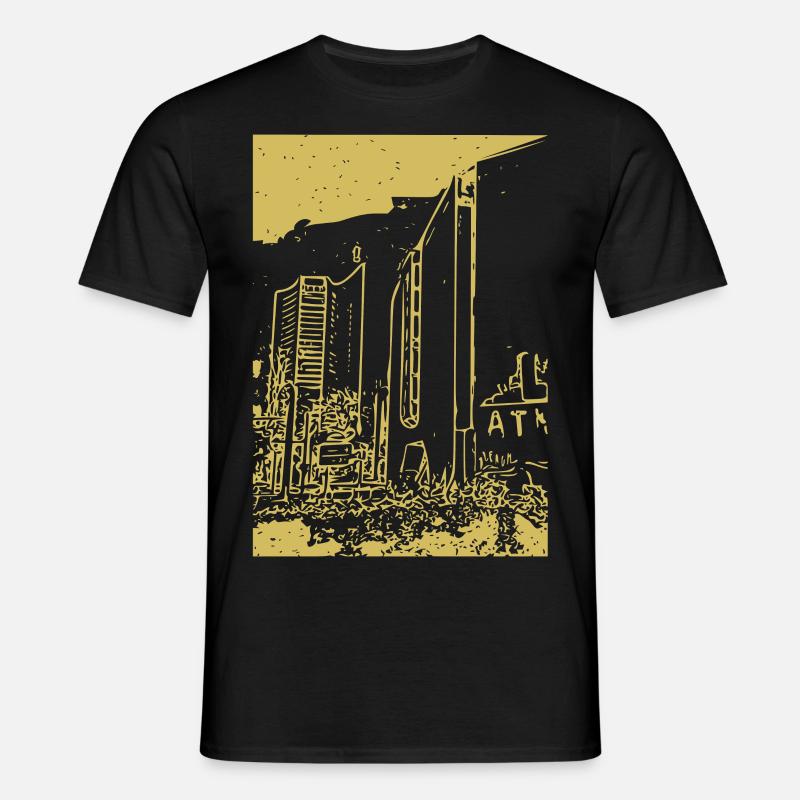 Leipzig - Männer T-Shirt - Schwarz