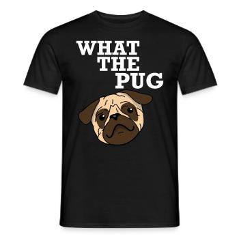 Hvad Pug Pug - Mænd T-shirt - sort - Foran - AI Model Male 178 light (178cm)