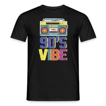 90 - T-shirt homme - noir - Devant - AI Model Male 178 light (178cm)