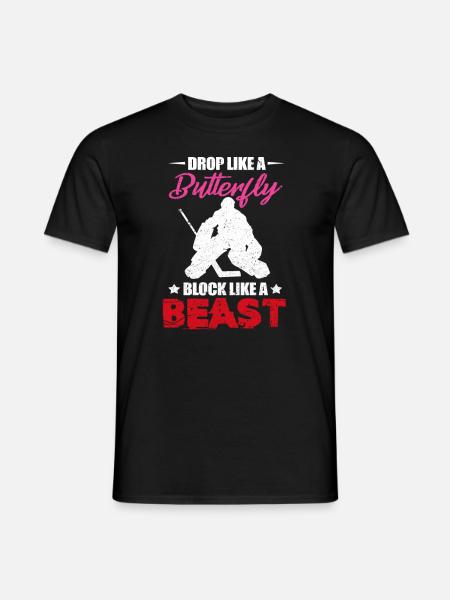Eishockey - Männer T-Shirt - Schwarz