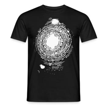 Résumé - T-shirt homme - noir - Devant - AI Model Male 178 light (178cm)
