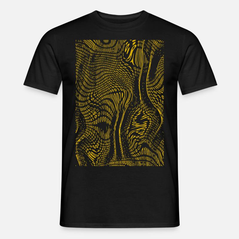 abstraktes muster - Männer T-Shirt - Schwarz