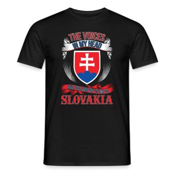 Ich will in die Slowakei - Männer T-Shirt - Schwarz - Vorne - AI Model Male 178 light (178cm)