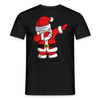 Dab Santa Claus gift idea gift - Men's T-Shirt - black - Front - AI Model Male 178 light (178cm)
