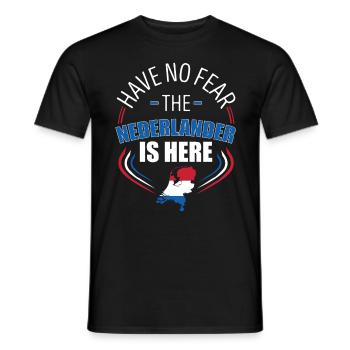 Ne vous inquiétez pas, le Nederlander est là - T-shirt homme - noir - Devant - AI Model Male 178 light (178cm)