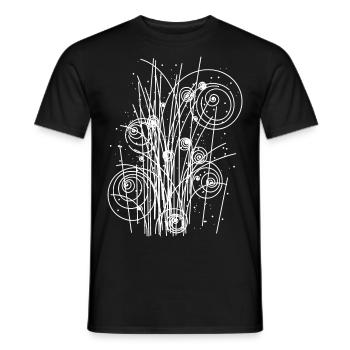 Physique théorie des cordes radiation - T-shirt homme - noir - Devant - AI Model Male 178 light (178cm)