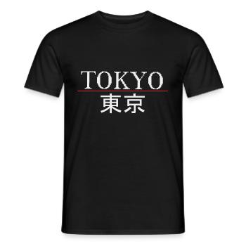 Tokyo - T-shirt homme - noir - Devant - AI Model Male 178 light (178cm)