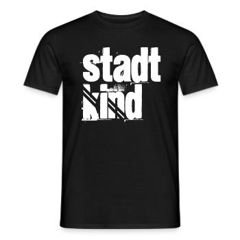stadtkind - T-shirt homme - noir - Devant - AI Model Male 178 light (178cm)