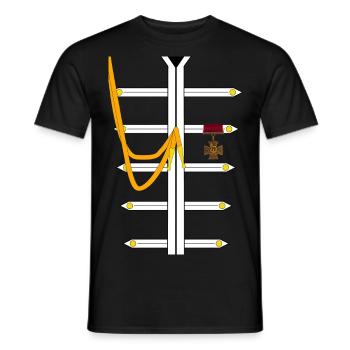 Sgt Pepper suit - Men's T-Shirt - black - Front - AI Model Male 178 light (178cm)