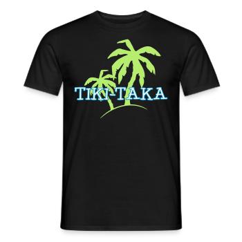 Tiki Taka / Kaua / Hawaii / Palme 3c - Männer T-Shirt - Schwarz - Vorne - AI Model Male 178 light (178cm)