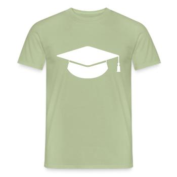 Abschluss - Männer T-Shirt - Sage - Vorne - AI Model Male 178 light (178cm)