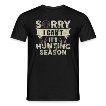 Jagen - Männer T-Shirt - Schwarz - Vorne - AI Model Male 178 light (178cm)