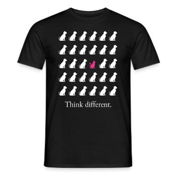 Think different with cats - T-shirt homme - noir - Devant - AI Model Male 178 light (178cm)