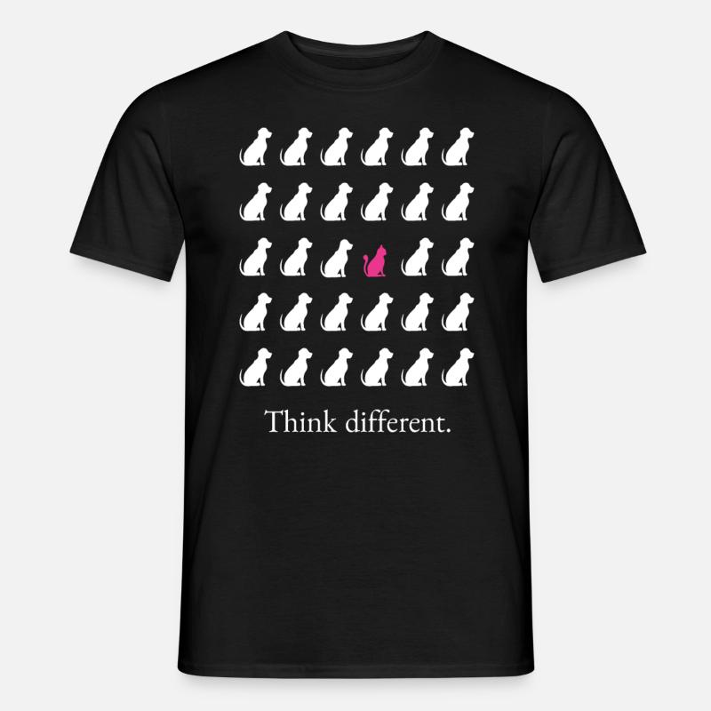 Think different with cats - Men’s T-shirt - black
