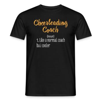 Cheerleader Coach Geschenk - Männer T-Shirt - Schwarz - Vorne - AI Model Male 178 light (178cm)