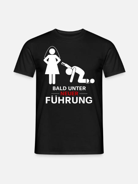 Bald unter neuer Führung, JGA Abend, Party on - Männer T-Shirt - Schwarz
