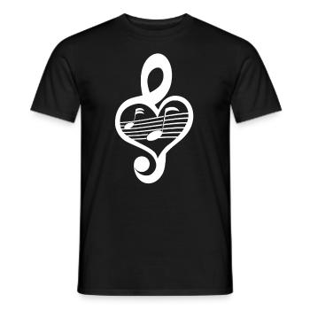 Musician - Men's T-Shirt - black - Front - AI Model Male 178 light (178cm)
