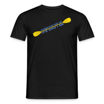 Kayaking Tshirt Kayak - Men's T-Shirt - black - Front - AI Model Male 178 light (178cm)