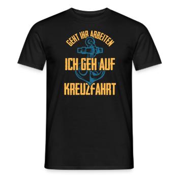 Urlaub – Shirt Meer Kreuzfahrt Geschenk - Männer T-Shirt - Schwarz - Vorne - AI Model Male 178 light (178cm)