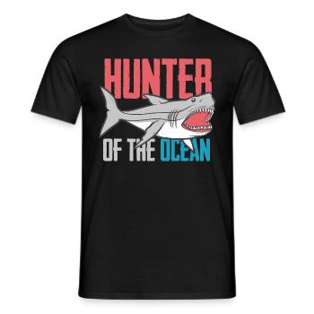 Shark - shirt beach holiday ocean gift - Men's T-Shirt - black - Front - AI Model Male 178 light (178cm)