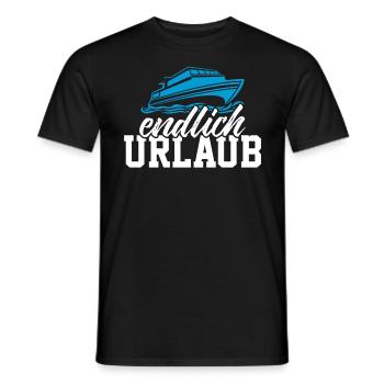 Urlaub – Shirt Meer Yaht Männerreise Geschenk - Männer T-Shirt - Schwarz - Vorne - AI Model Male 178 light (178cm)