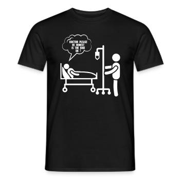 Bike shirt cycling bike donkey gift - Men's T-Shirt - black - Front - AI Model Male 178 light (178cm)