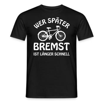 Fahrrad – Shirt Radsport Radeln Geschenk - Männer T-Shirt - Schwarz - Vorne - AI Model Male 178 light (178cm)