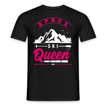 Apres Ski Queen,Lapins,Winter Party Apres Ski - T-shirt homme - noir - Devant - AI Model Male 178 light (178cm)