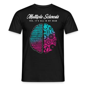 Conscience sclerosis multiple - T-shirt homme - noir - Devant - AI Model Male 178 light (178cm)