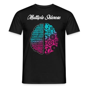 Sclérose en plaques, conscience - T-shirt homme - noir - Devant - AI Model Male 178 light (178cm)
