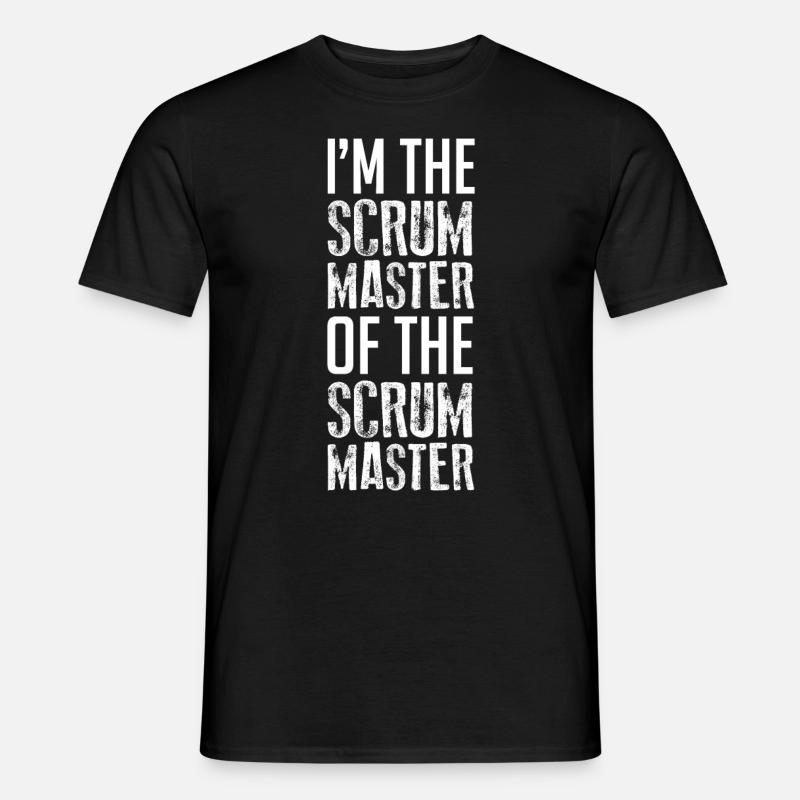 Scrum Master Software Docker Geek Agile - Männer T-Shirt - Schwarz