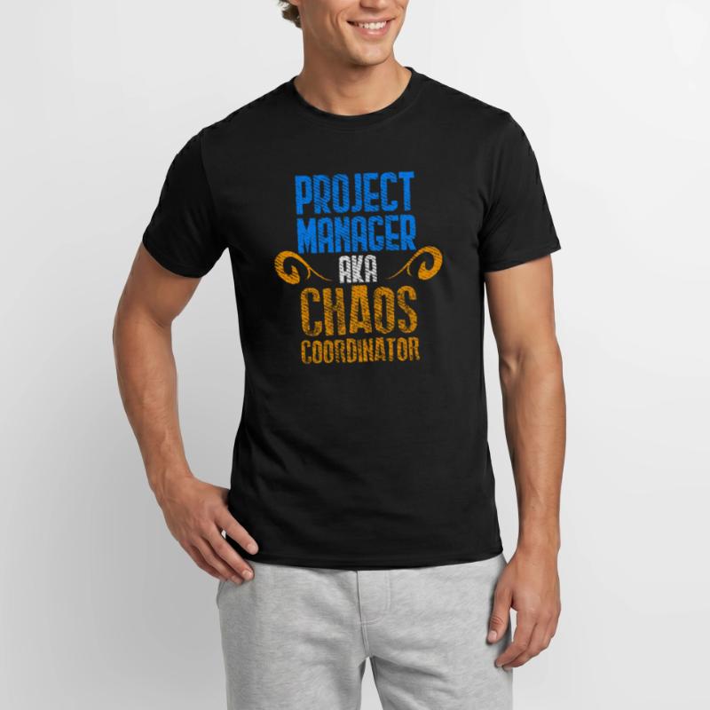 Projekt Manager Scrum Master Git Programmer Männer T-Shirt