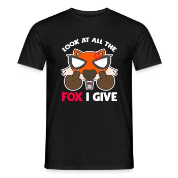 Fuchs Comic Füchse Kostüm Cosplay Geschenk - Männer T-Shirt - Schwarz - Vorne - AI Model Male 178 light (178cm)