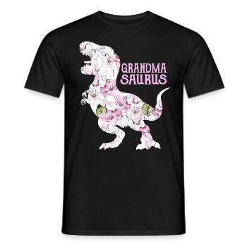 Grand-mère saurus - T-shirt homme - noir - Devant - AI Model Male 178 light (178cm)