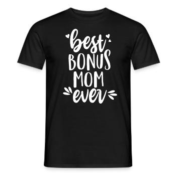 Meilleure maman bonus de tous les temps - belle-mère - T-shirt homme - noir - Devant - AI Model Male 178 light (178cm)