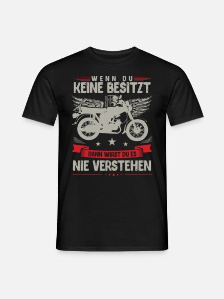 Simson, Simmi S51, Moped Geschenkidee Ossi 50ccm - Männer T-Shirt - Schwarz