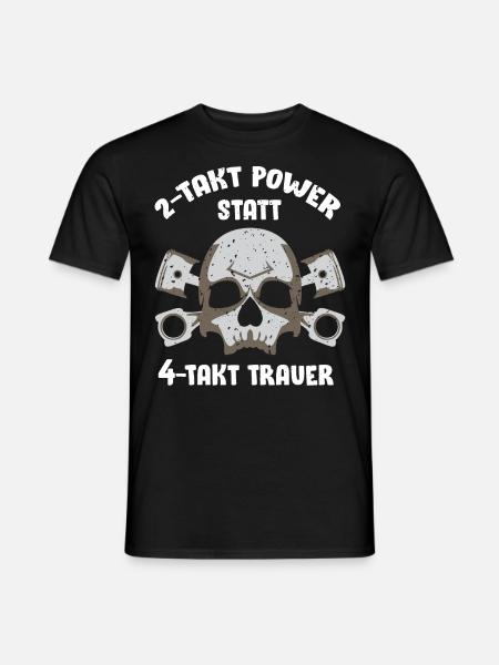 2 Takt Power, Moped , Simmi , 50ccm, DDR S51 - Männer T-Shirt - Schwarz