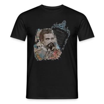 Roi Ludwig - T-shirt homme - noir - Devant - AI Model Male 178 light (178cm)
