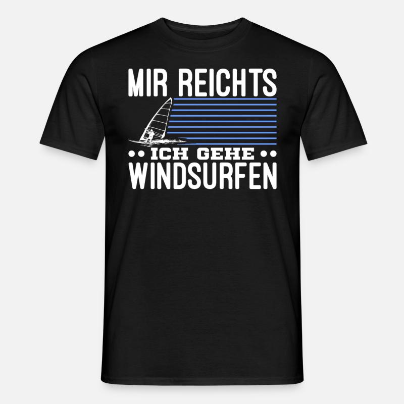 Windsurf Windsurfing Windsurfer Geschenk - Männer T-Shirt - Schwarz