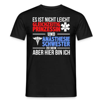 Anästhesie Pflegekraft Krankenpflege Geschenk - Männer T-Shirt - Schwarz - Vorne - AI Model Male 178 light (178cm)