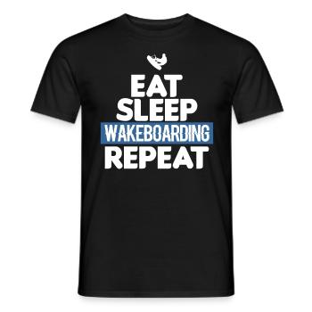 Cadeau de Wakeboarding Wakeboarding Wakeboarding - T-shirt homme - noir - Devant - AI Model Male 178 light (178cm)