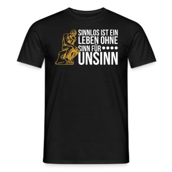 Philosophie Philosoph Philosophen Geschenk - Männer T-Shirt - Schwarz - Vorne - AI Model Male 178 light (178cm)