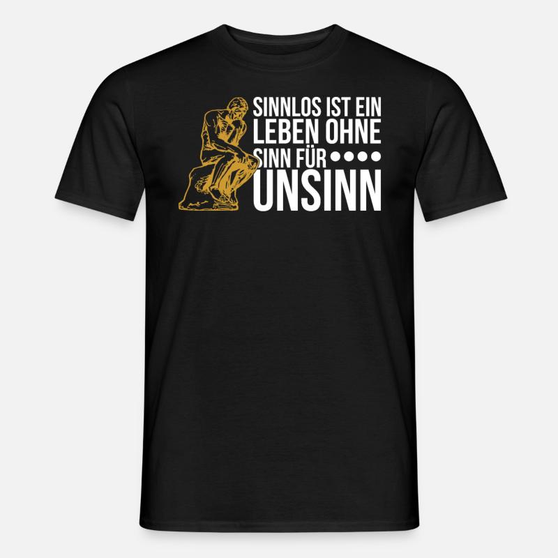 Philosophie Philosoph Philosophen Geschenk - Männer T-Shirt - Schwarz
