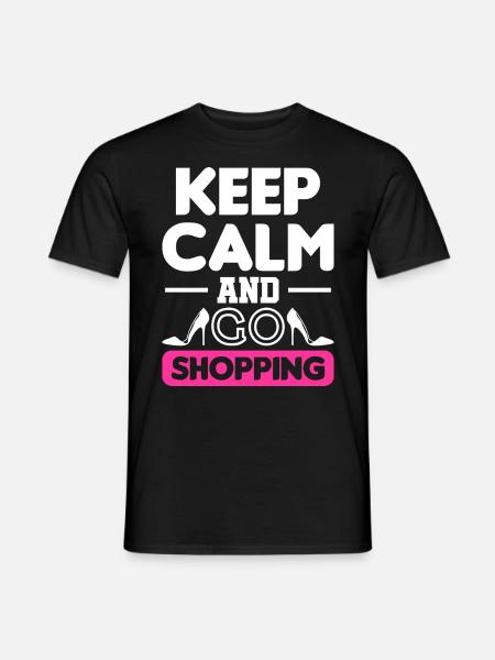 Shopping shopping cadeaux shopping - T-shirt homme - noir